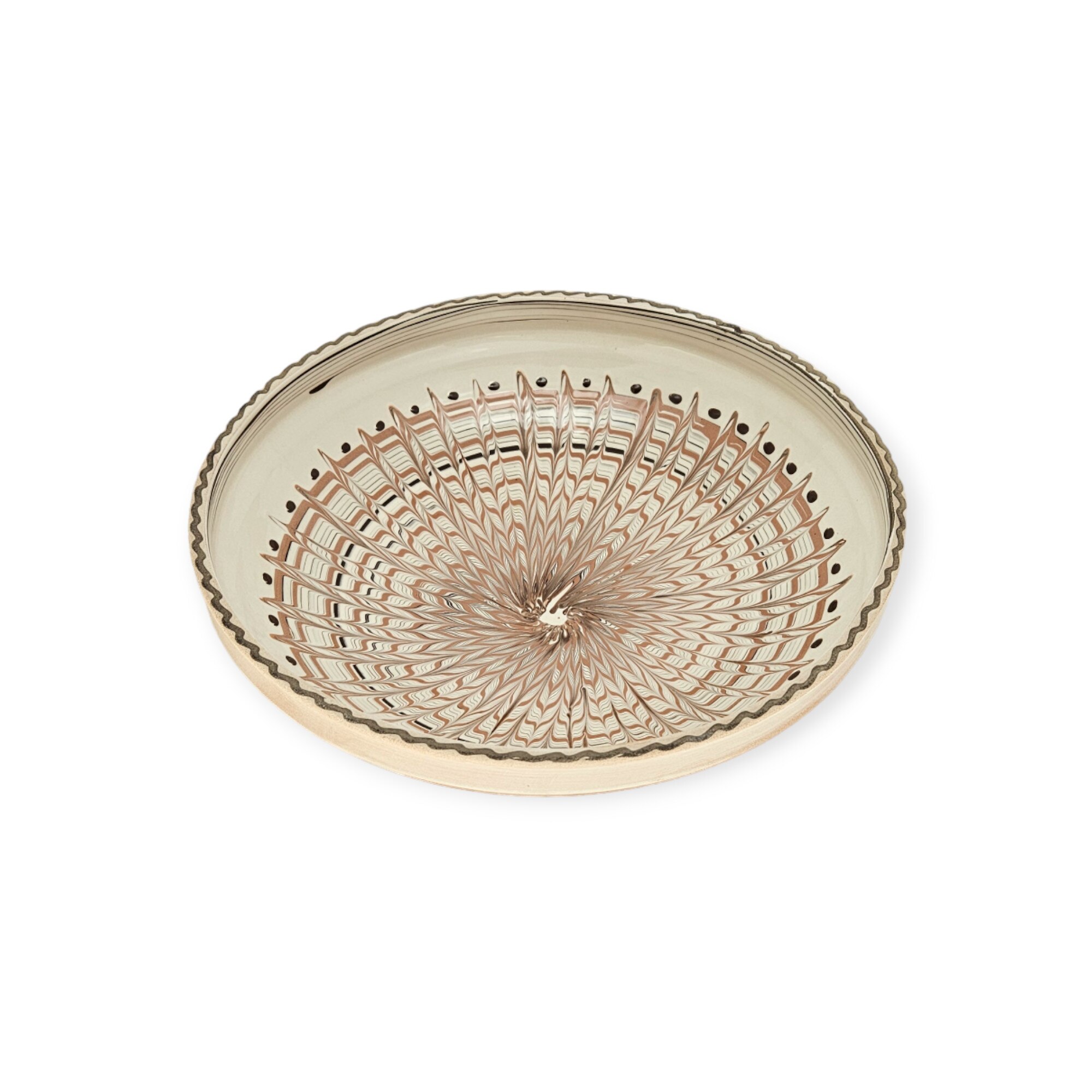 Strachina Traditionala CERAMICA DE HOREZU 30-33 cm model Spic culoare Roșu