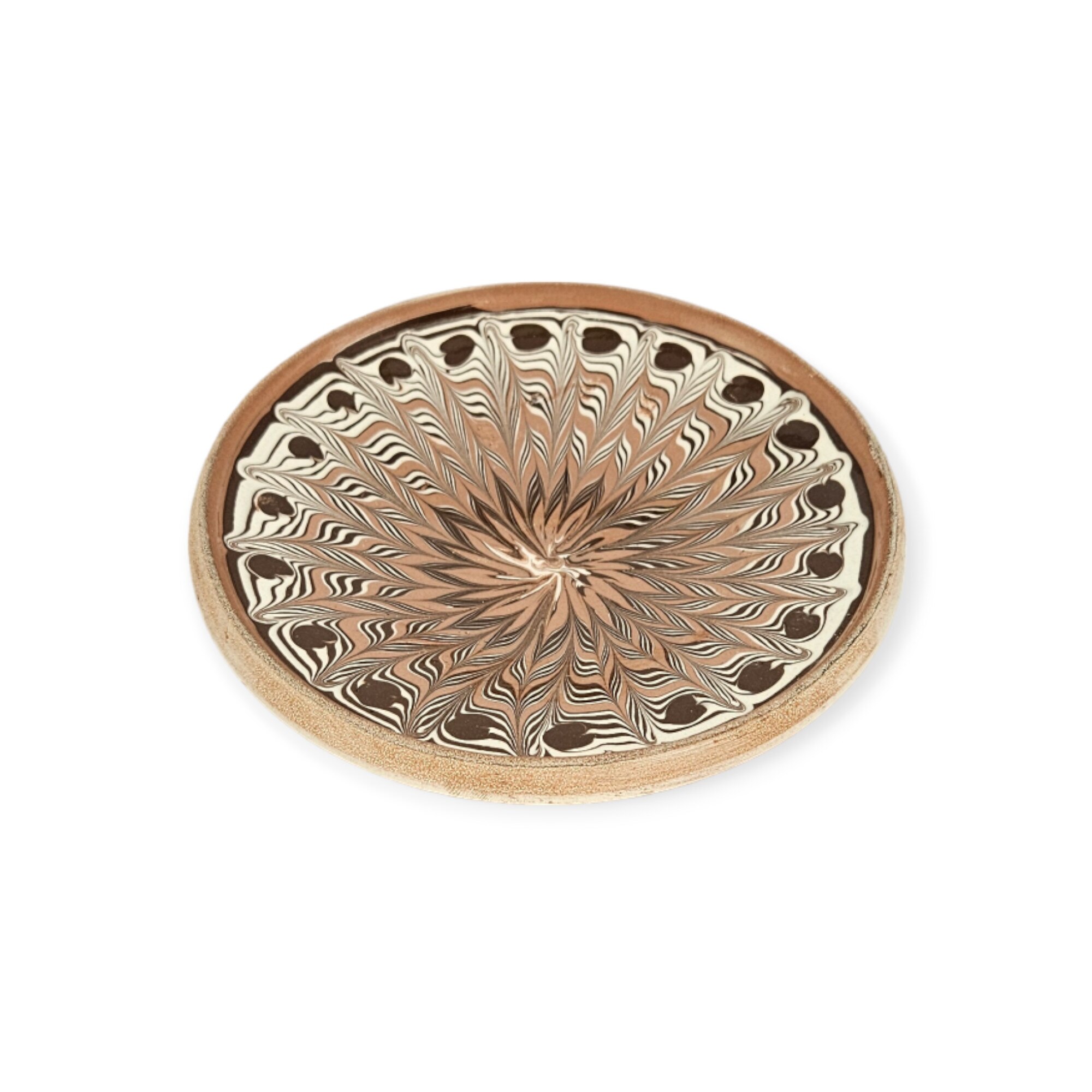 Farfurie CERAMICA DE HOREZU model Spic, Roșu, 12cm